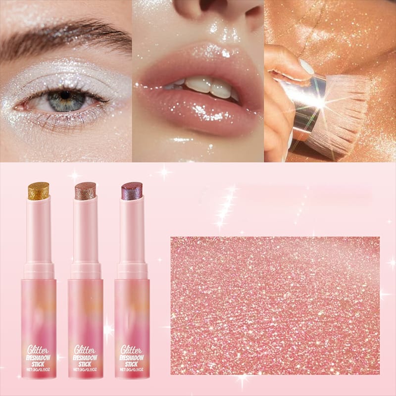 2 In 1 Jelly Shiny Shimmering Eyeshadow Stick