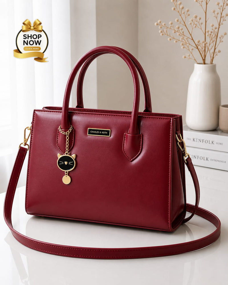 Charles And Keith 2 Zipper Bag | Biege