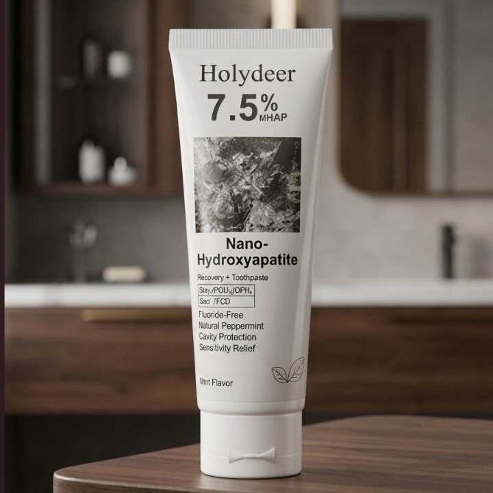Holydeer Recovery Toothpaste | 7.5% Nano-Hydroxyapatite For Enamel Repair & Whitening - 120Gram