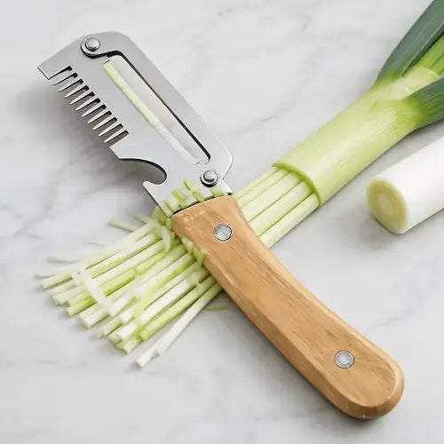 3in1 Peeler Knife Stainless Steel | Multifunctional Fruit & Vegetable Peeler With Wooden Handle | Kitchen Vegetable Cutter Slicer Tool & Bottle Opener
