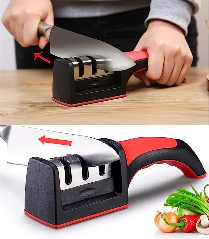 3-Stage Professional Manual Knife Sharpener