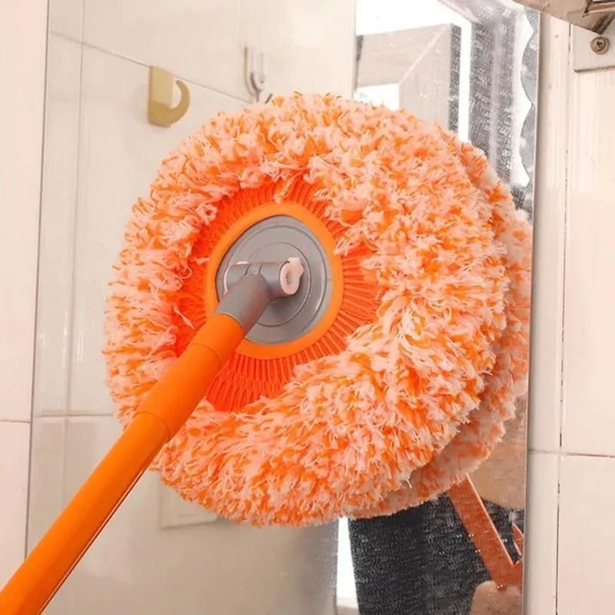 360° Rotating Microfiber Sunflower Mop with Extendable Handle