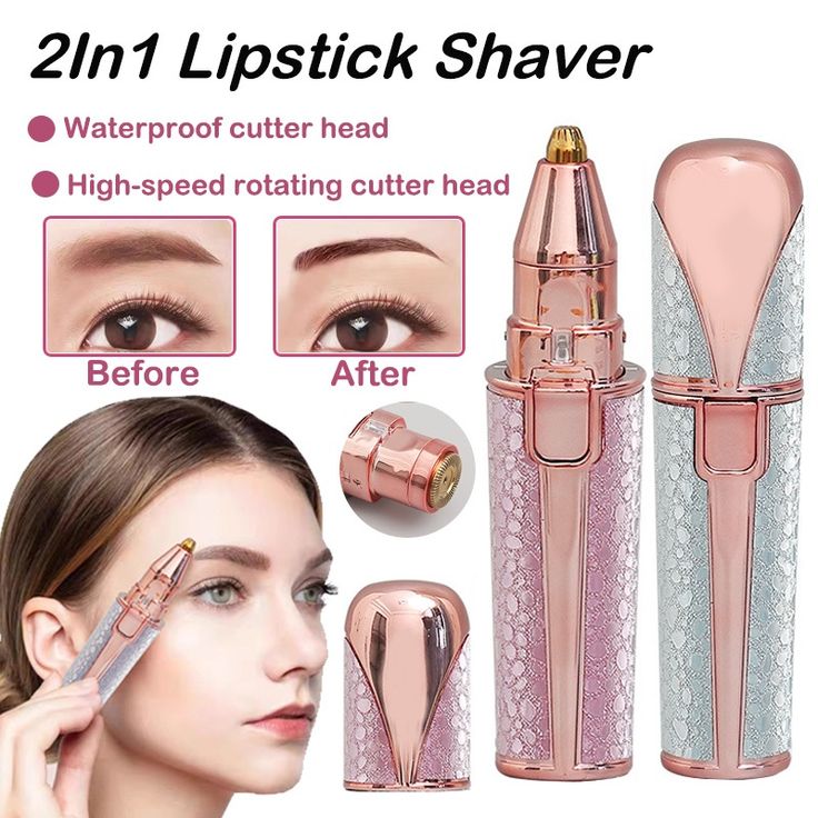 2 In 1 Electric Eyebrow Trimmer And Shaver | Flawless Hair Remover For Women | Painless Facial Hair Removal Device | Rechargeable Eyebrow Trimming Machine