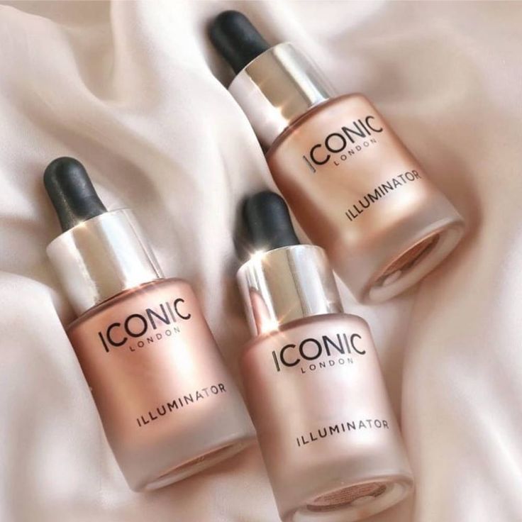Iconic London Illuminator Highlighter Drops Ultra Glow Liquid Highlighter Radiant Finish Luminous Shine - Golden