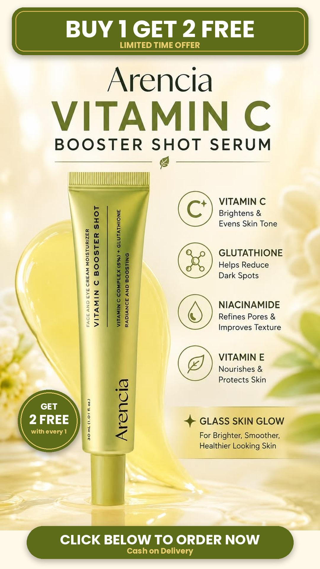 Arencia Vitamin C Booster Shot (Pack of 3)