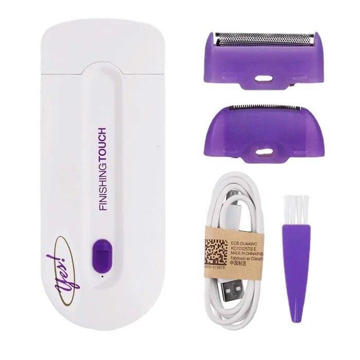 Finishing Touch Yes Hair Remover – Rechargeable Painless Facial & Body Hair Removal Device for Women | Electric Epilator for Face, Upper Lip, Underarms, Bikini & Legs