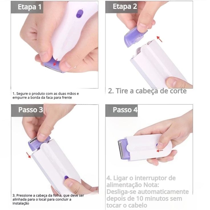 Finishing Touch Yes Hair Remover – Rechargeable Painless Facial & Body Hair Removal Device for Women | Electric Epilator for Face, Upper Lip, Underarms, Bikini & Legs