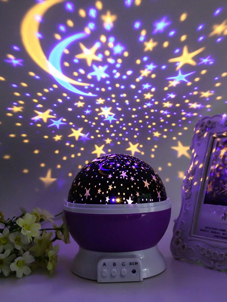 Night Light Star Lamp Starry Sky Projector | 360° Rotating LED Star Light Lamp With Multicolor Projection | Perfect Table Night Lamp Gift For Babies And Children (Random Color)