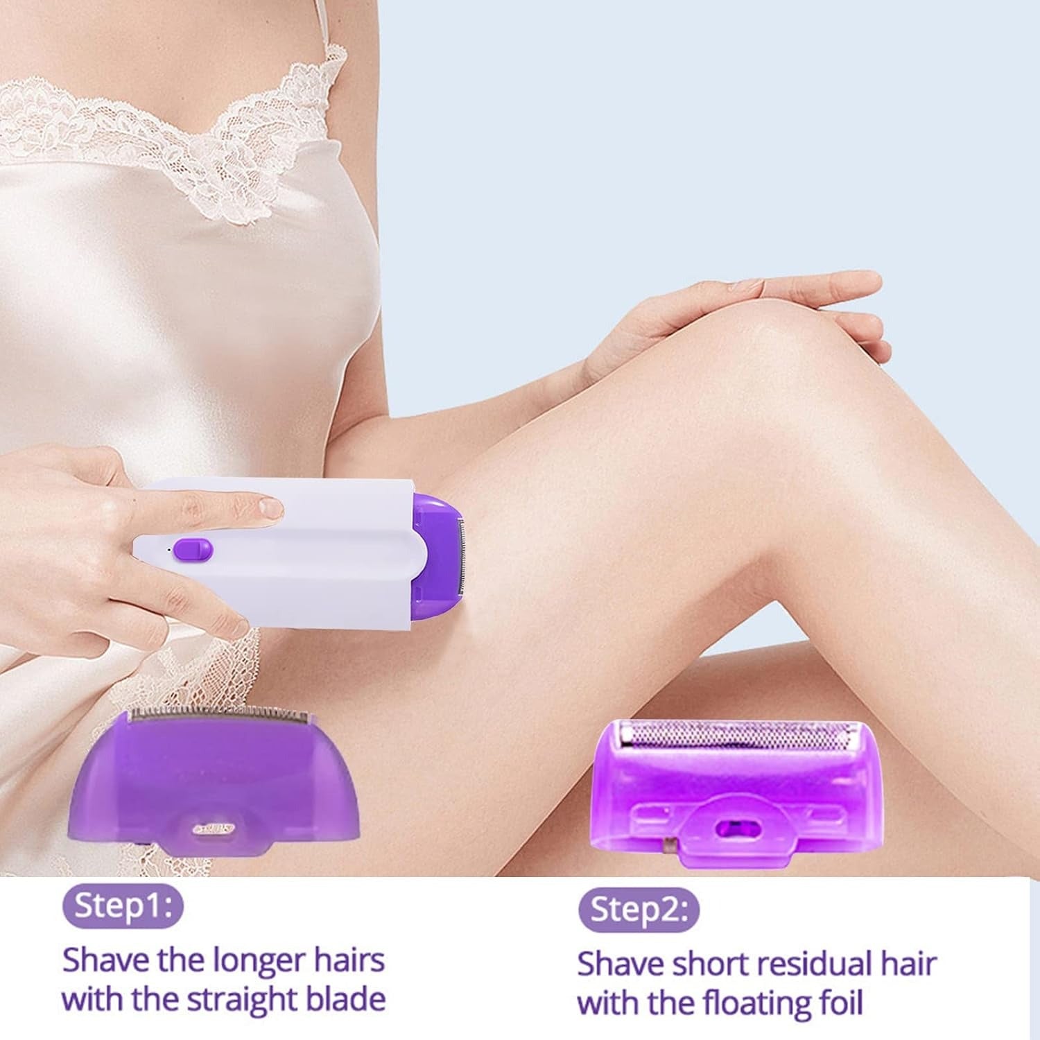 Finishing Touch Yes Hair Remover – Rechargeable Painless Facial & Body Hair Removal Device for Women | Electric Epilator for Face, Upper Lip, Underarms, Bikini & Legs