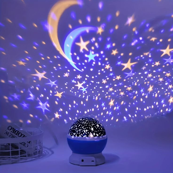 Night Light Star Lamp Starry Sky Projector | 360° Rotating LED Star Light Lamp With Multicolor Projection | Perfect Table Night Lamp Gift For Babies And Children (Random Color)